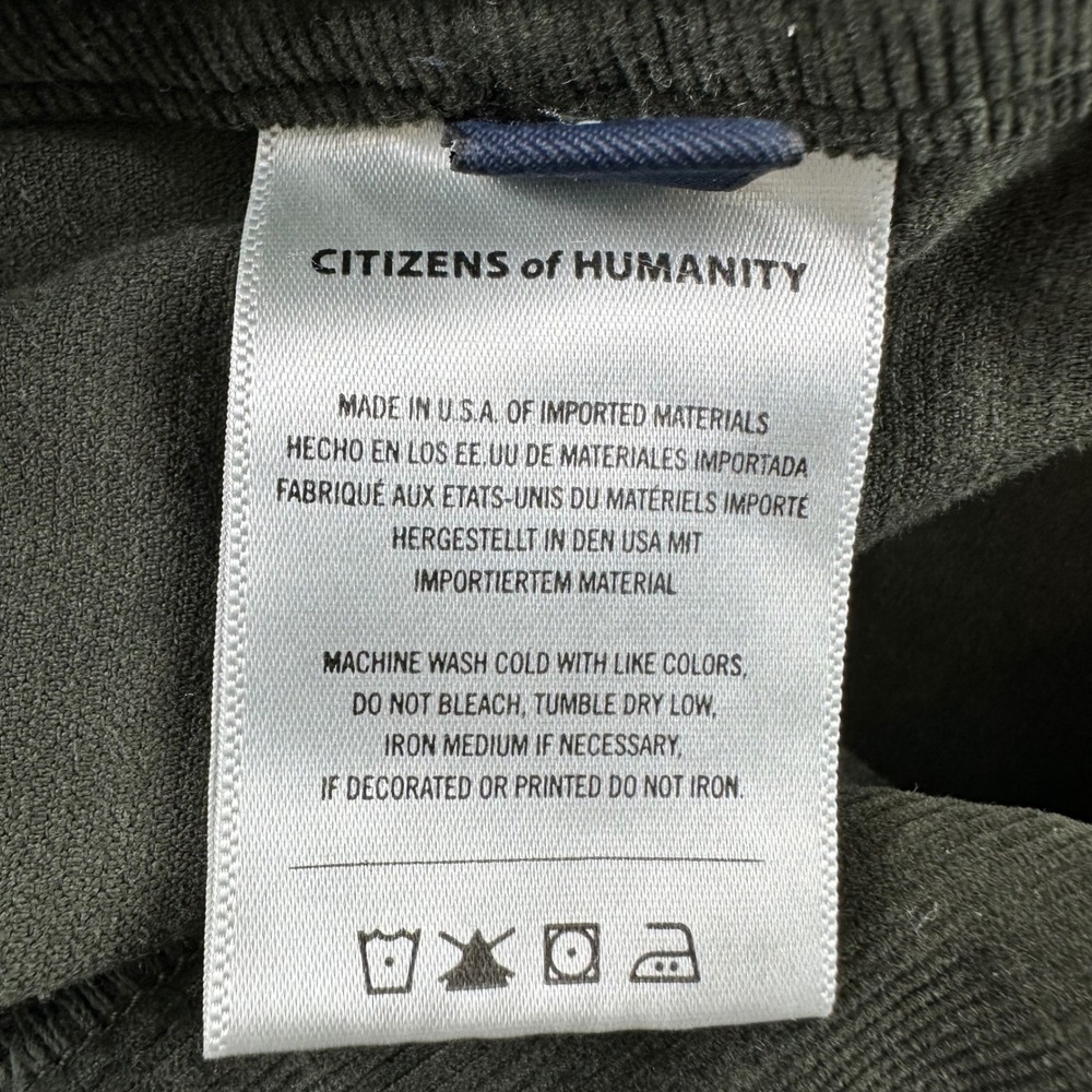 Citizens of Humanity Hunter Green Corduroy Utility Joggers Pants Size 28 Fall - Picture 14 of 15
